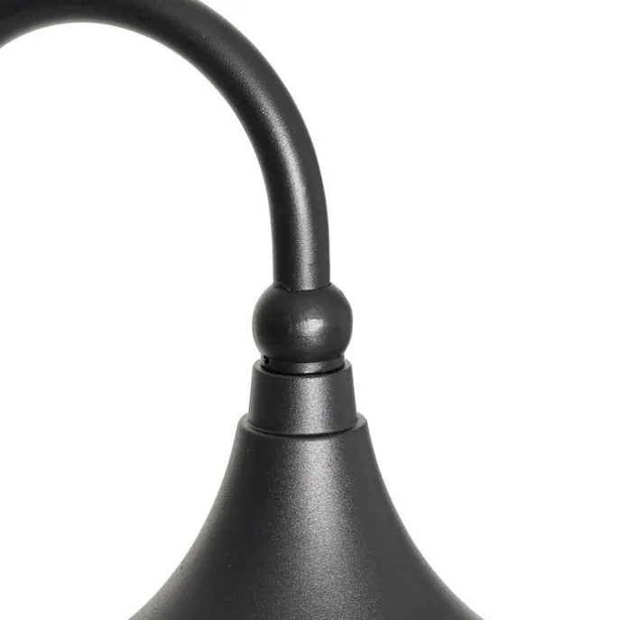 Smart-Außenlaterne schwarz 125 cm IP44 inkl. Wifi A60 - Daphne