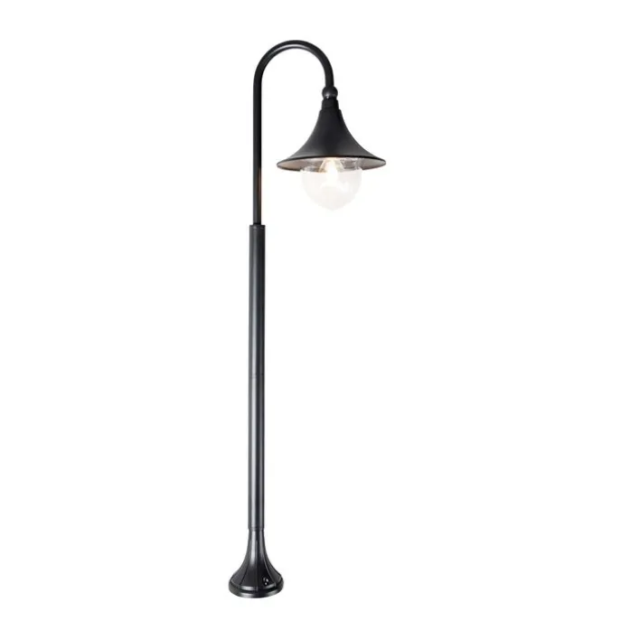 Smart-Außenlaterne schwarz 125 cm IP44 inkl. Wifi A60 - Daphne