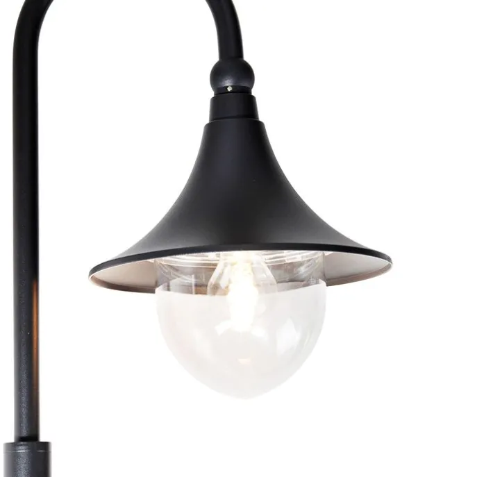 Smart-Außenlaterne schwarz 125 cm IP44 inkl. Wifi A60 - Daphne