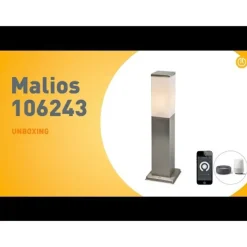 Smart-Außenleuchte 45 cm Stahl inkl. Wifi P45 - Malios