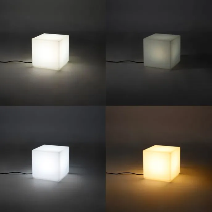 Smart-Außenleuchte weiß 30 cm quadratisch inkl. LED A60 IP44 - Nura