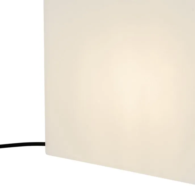 Smart-Außenleuchte weiß 30 cm quadratisch inkl. LED A60 IP44 - Nura