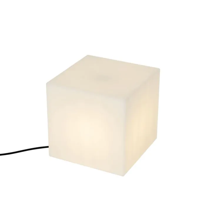 Smart-Außenleuchte weiß 30 cm quadratisch inkl. LED A60 IP44 - Nura