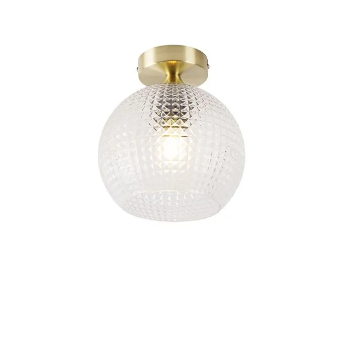 Smarte Art Deco Deckenleuchte Messing inkl. WLAN A60 - Sphere