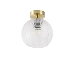 Smarte Art Deco Deckenleuchte Messing inkl. WLAN A60 - Sphere