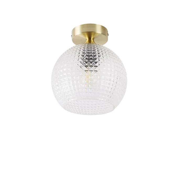 Smarte Art Deco Deckenleuchte Messing inkl. WLAN A60 - Sphere