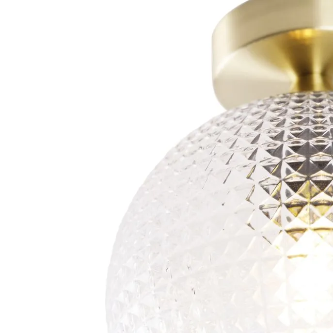 Smarte Art Deco Deckenleuchte Messing inkl. WLAN A60 - Sphere