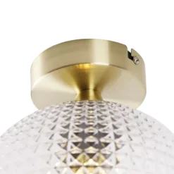 Smarte Art Deco Deckenleuchte Messing inkl. WLAN A60 - Sphere