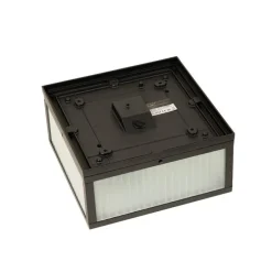 Smarte Außendeckenleuchte schwarz mit geripptem Glas inkl. WLAN A60 - Charlois