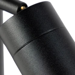 Smarte Außenlampe schwarz 45 cm verstellbar inkl. Wifi GU10 - Solo