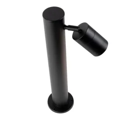 Smarte Außenlampe schwarz 45 cm verstellbar inkl. Wifi GU10 - Solo