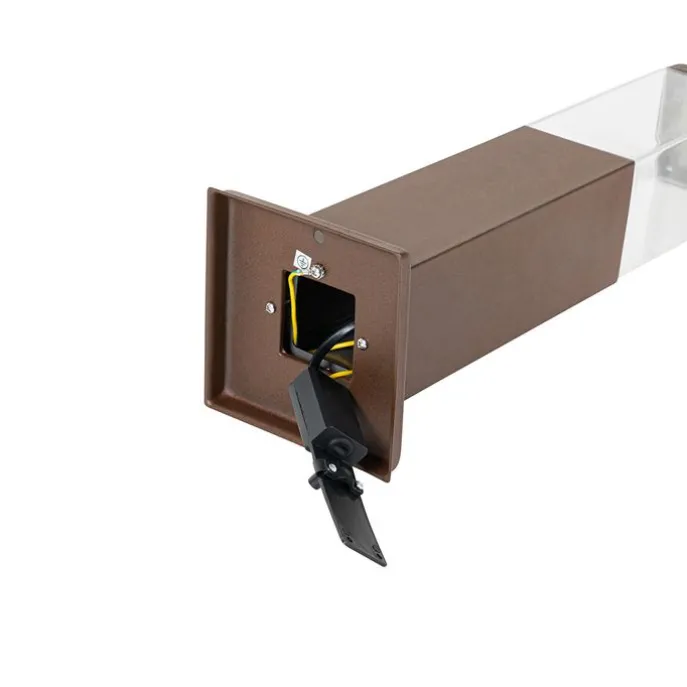 Smarte Außenleuchte Rostbraun 45 cm inkl. P45 - Malios