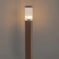 Smarte Außenleuchte Rostbraun 80 cm inkl. WiFi P45 - Malios