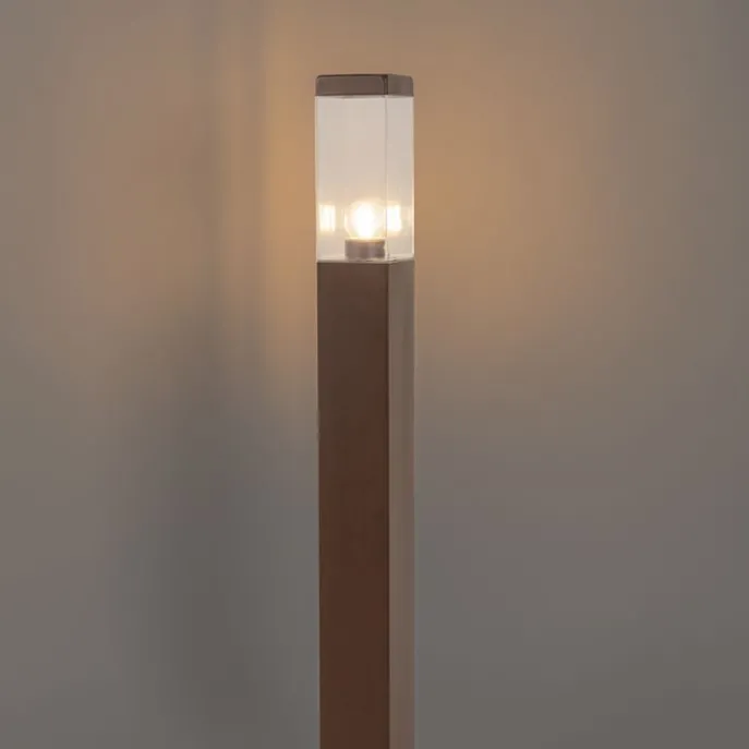 Smarte Außenleuchte Rostbraun 80 cm inkl. WiFi P45 - Malios