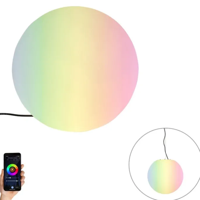 Smarte Außenleuchte weiß 45 cm IP65 inkl. LED - Nura