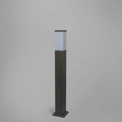 Smarte Außen-Pollerleuchte Dunkelgrau 80 cm inkl. Wifi P45 - Malios