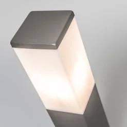 Smarte Außen-Pollerleuchte Dunkelgrau 45 cm inkl. Wifi P45 - Malios