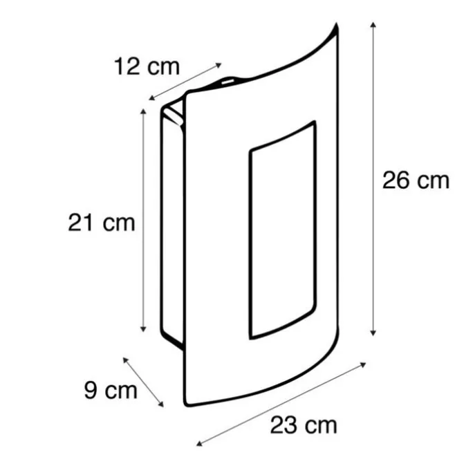 Smarte Außenwandleuchte anthrazit inkl. WiFi A60 - Emmerald