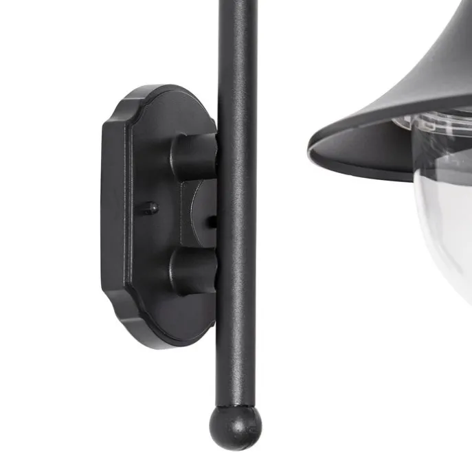 Smarte Außenwandleuchte schwarz IP44 inkl. Wifi A60 - Daphne