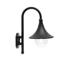 Smarte Außenwandleuchte schwarz IP44 inkl. Wifi A60 - Daphne