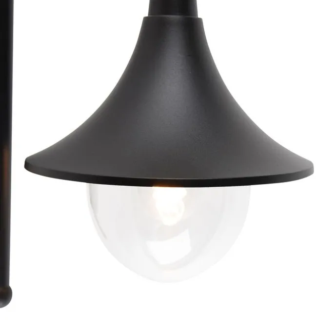 Smarte Außenwandleuchte schwarz IP44 inkl. Wifi A60 - Daphne