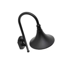 Smarte Außenwandleuchte schwarz IP44 inkl. Wifi A60 - Daphne