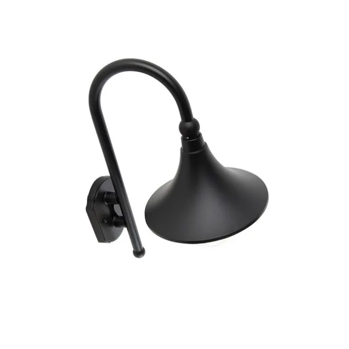 Smarte Außenwandleuchte schwarz IP44 inkl. Wifi A60 - Daphne