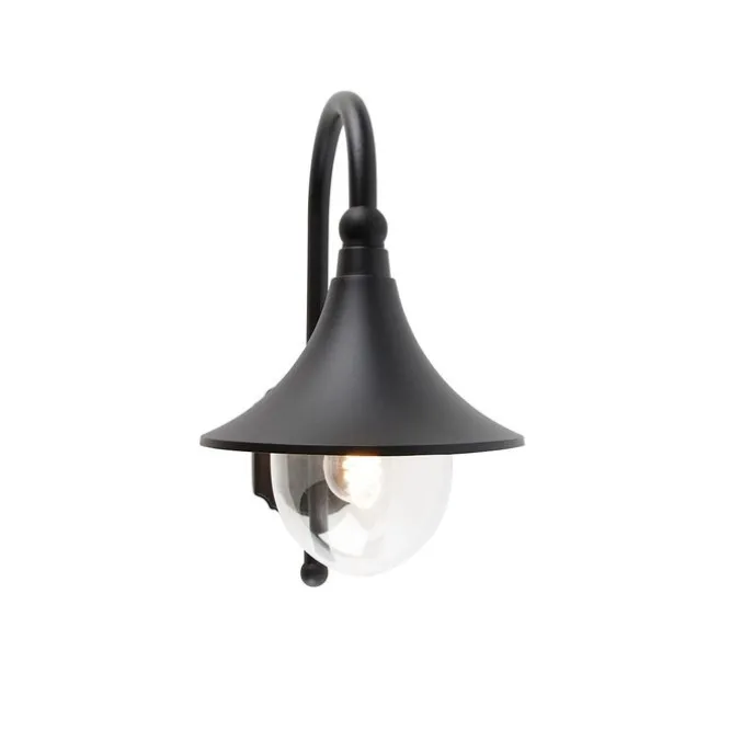 Smarte Außenwandleuchte schwarz IP44 inkl. Wifi A60 - Daphne