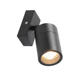 Smarte Außenwandleuchte schwarz IP44 inkl. WiFi GU10 - Solo