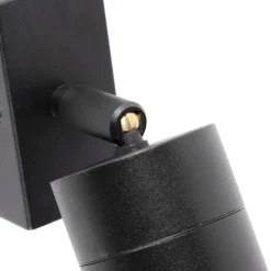 Smarte Außenwandleuchte schwarz IP44 inkl. WiFi GU10 - Solo