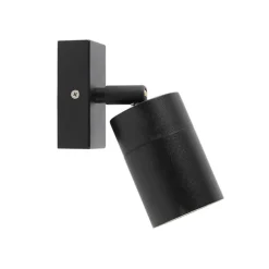 Smarte Außenwandleuchte schwarz IP44 inkl. WiFi GU10 - Solo