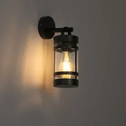 Smarte Außenwandleuchte schwarz IP44 inkl. WiFi A60 - Ruben