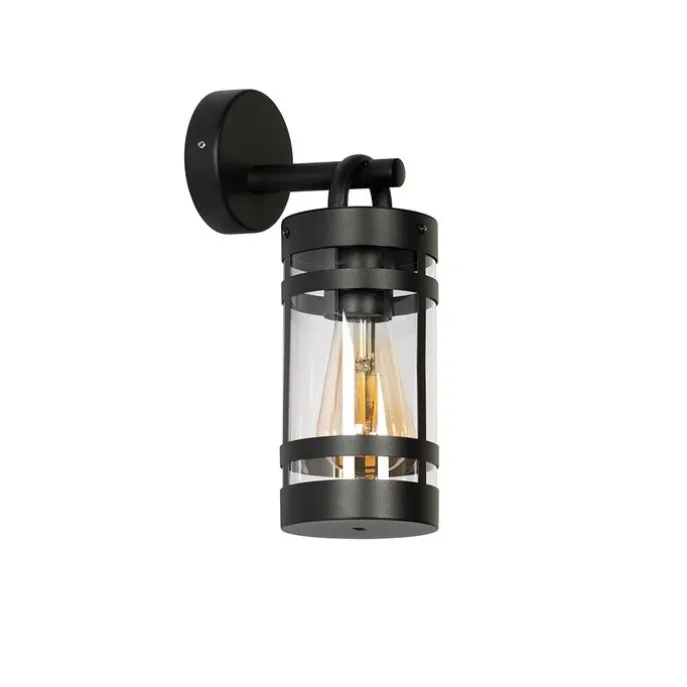 Smarte Außenwandleuchte schwarz IP44 inkl. WiFi A60 - Ruben