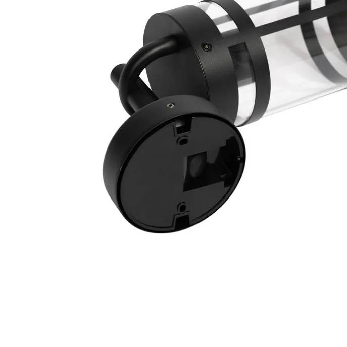 Smarte Außenwandleuchte schwarz IP44 inkl. WiFi A60 - Ruben