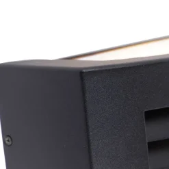 Smarte Außenwandleuchte schwarz IP44 inkl. WLAN A60 - Hurricane 1