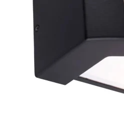 Smarte Außenwandleuchte schwarz IP44 inkl. WLAN A60 - Hurricane 1