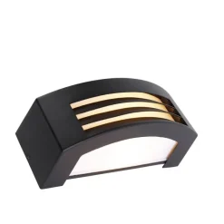 Smarte Außenwandleuchte schwarz IP44 inkl. WLAN A60 - Hurricane 1