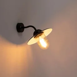 Smarte Außenwandleuchte schwarz IP44 inkl. WLAN A60 - München