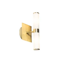 Smarte Badezimmer-Wandleuchte Gold IP44 2-flammig inkl. 2 Wifi G9 - Bath