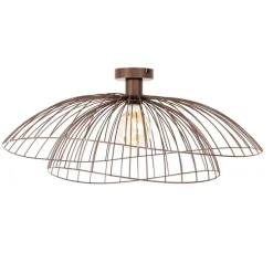 Smarte Deckenleuchte Bronze mit doppeltem Schirm 45cm inkl. WiFi G95 - Pua