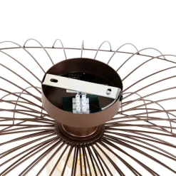 Smarte Deckenleuchte Bronze mit doppeltem Schirm 45cm inkl. WiFi G95 - Pua