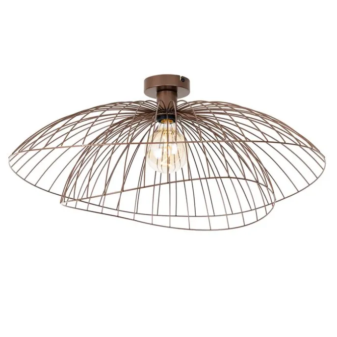 Smarte Deckenleuchte Bronze mit doppeltem Schirm 45cm inkl. WiFi G95 - Pua