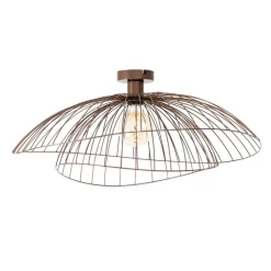 Smarte Deckenleuchte Bronze mit doppeltem Schirm 45cm inkl. WiFi G95 - Pua