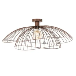 Smarte Deckenleuchte Bronze mit doppeltem Schirm 45cm inkl. WiFi G95 - Pua
