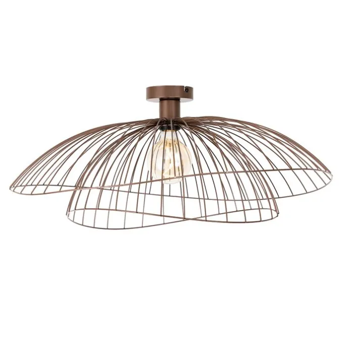 Smarte Deckenleuchte Bronze mit doppeltem Schirm 45cm inkl. WiFi G95 - Pua