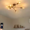 Smarte Deckenleuchte Dunkelbronze 6-flammig inkl. 6 Wifi G95 - Sydney