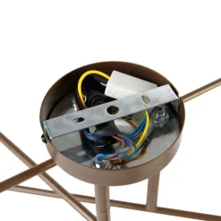 Smarte Deckenleuchte Dunkelbronze 6-flammig inkl. 6 Wifi G95 - Sydney