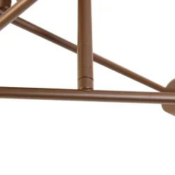 Smarte Deckenleuchte Dunkelbronze 6-flammig inkl. 6 Wifi G95 - Sydney