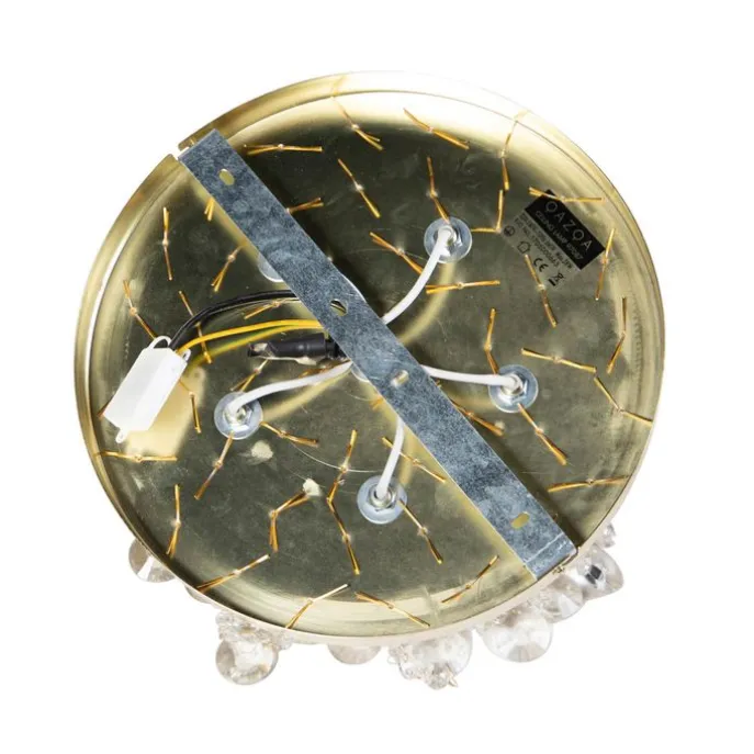 Smarte Deckenleuchte Gold mit Glas inkl. 6 WiFi G9 - Medusa