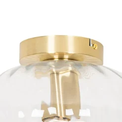 Smarte Deckenleuchte Gold mit Glas inkl. Wifi P45 - Ayesha